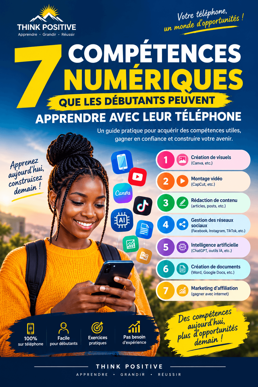 7 compétences numériques que les débutants peuvent apprendre avec leur téléphone